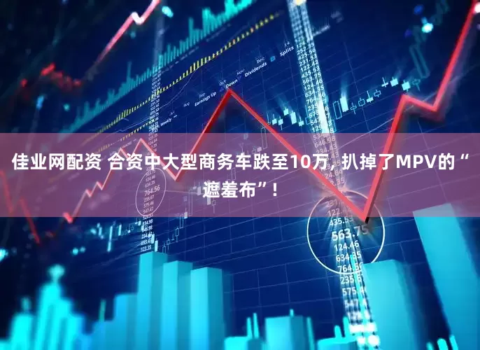 佳业网配资 合资中大型商务车跌至10万, 扒掉了MPV的“遮羞布”!